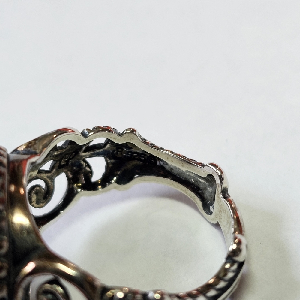 Beautiful Natural Rhodonite Ring in Sterling Silver Size 7! - Picture 6 of 7